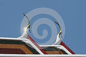 The roof of buddha temple.