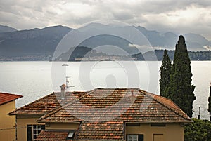 Roof in Cadenabbia. Lombardy. Italy