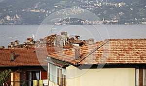 Roof in Cadenabbia. Lombardy. Italy