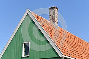 Roof with chimney