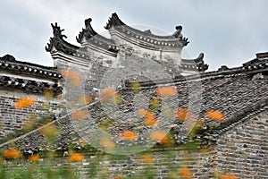 Roof of chinese old house