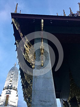 Roof chofah in Thai temple and Stupa photo