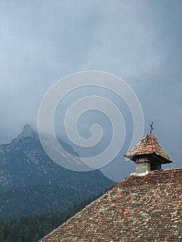 Roof of Church at Auronzo di Cadore