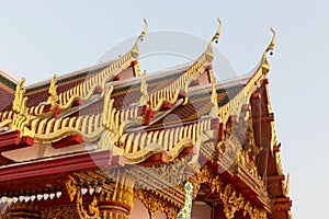 Roof church budda thai