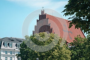 Roof of the Church of St. Stanislaus in Wroclaw