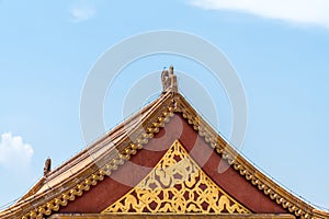 The roof of the Forbidden City in Beijin photo