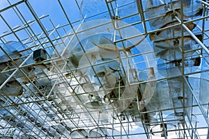 Roof of the Cloud Pavilion in Tirana, Albania