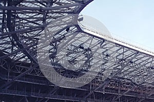 The roof construction of the stadium