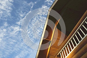 Roof of contry house photo