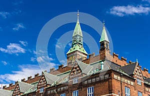 Roof of Copenhagen City Hall, Denmark