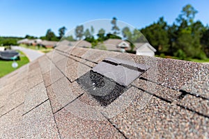 Roof damage after storm