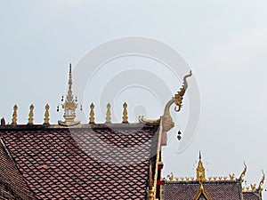 Roof decoration and gable of Thai temples Which is unique in Thai architecture.