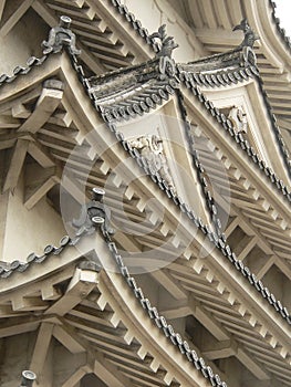 Roof detail, Himeji Castle, Japan