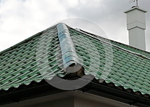 Roof detail of a new British House.