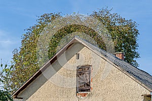 Roof detail of an old house