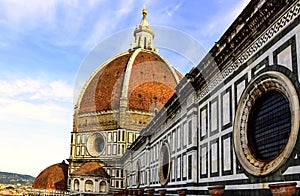 The roof and dome of Cathedral Santa Maria del Fiore