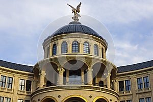 Roof of european style hotel