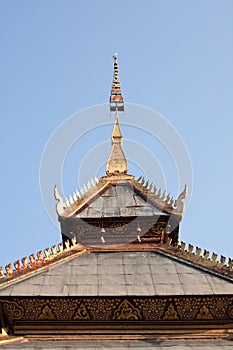Roof gable temple in Thai style