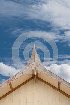 Roof gable in Thai style.