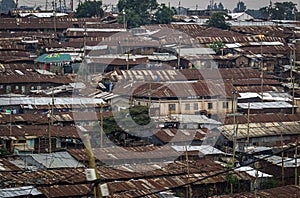 Roof of the ghetto in Nairobi