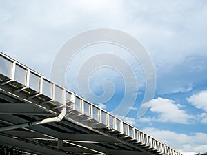 Roof gutter of factory