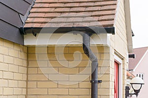 Roof Guttering horizontal view