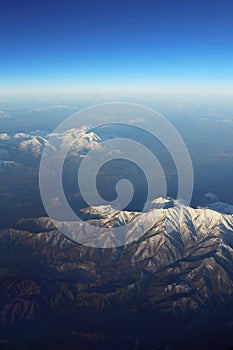 Roof of heaven over caucasus mountains