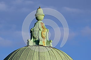 Roof of a historic building