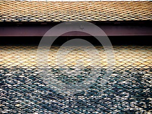 Roof horizental line pattern background