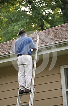 Roof Inspection Being Performed