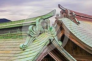 Roof of Japan shrine