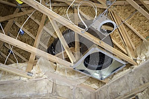 Roof joists and heating ducts