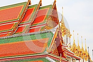 Roof Of Loha Prasart, Bangkok, Thailand