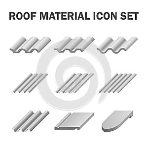 Roof material icon photo