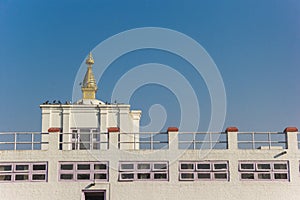 Roof of the Mayadevi temple in Lumbini