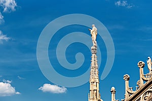 Roof of Milan Cathedral or Duomo di Milano