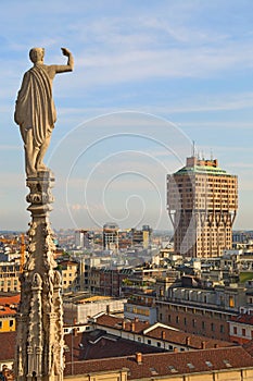 The roof of the Milan Cathedral Duomo di Milano