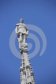 The roof of the Milan Cathedral. Italy, europe. photo