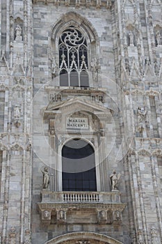 The roof of the Milan Cathedral. Italy, europe. photo