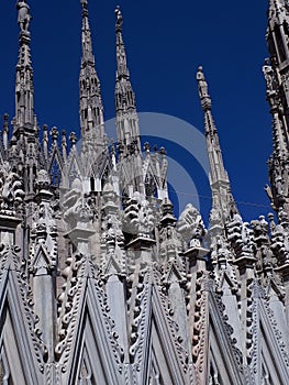 The roof of the Milan Cathedral. Italy, europe. photo