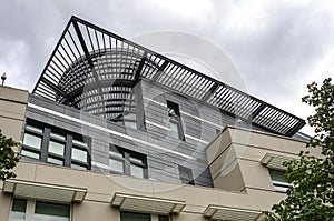 Roof of the modern house.