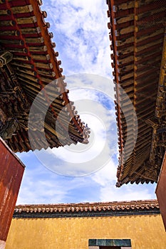 The Roof of Monastery in Mongolia