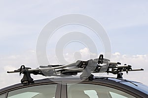 Roof mounted bike carrier