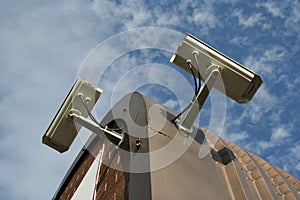 Roof mounted CCTV cameras