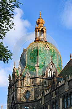 Roof of the Museum of Applied Arts in Budapes photo