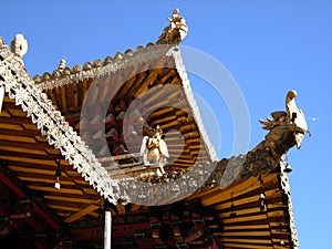 A roof off Jokhang temple