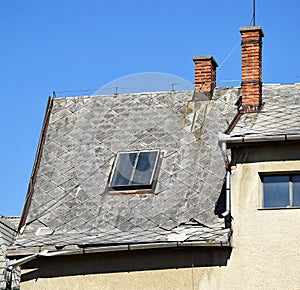 Roof of an old building