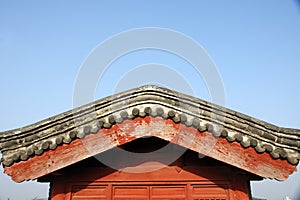 Roof of old Chinese building