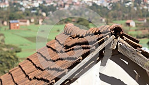 Roof of an old house, in need of maintanance