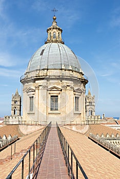 On the roof of Palermo cathedral